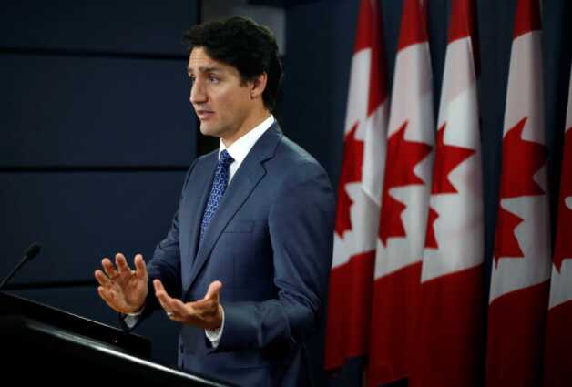 Canadian Prime Minister Justin Trudeau speaks at a press conference in Ottawa, Ontario, Canada October 23, 2019. REUTERS/Patrick Doyle